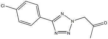 1-[5-(4-chlorophenyl)-2H-tetraazol-2-yl]acetone|