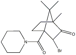 3-bromo-1,7,7-trimethyl-4-(1-piperidinylcarbonyl)bicyclo[2.2.1]heptan-2-one,484048-59-1,结构式