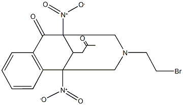 11-(2-bromoethyl)-1,9-bisnitro-13-(2-oxopropyl)-11-azatricyclo[7.3.1.0~2,7~]trideca-2,4,6-trien-8-one,484049-79-8,结构式