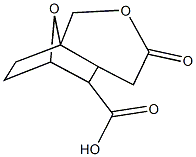 4-oxo-3,11-dioxatricyclo[6.2.1.0~1,6~]undecane-7-carboxylic acid 化学構造式