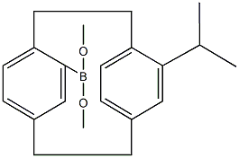 dimethyl 12-isopropyltricyclo[8.2.2.2~4,7~]hexadeca-1(12),4,6,10,13,15-hexaen-5-ylboronate Struktur