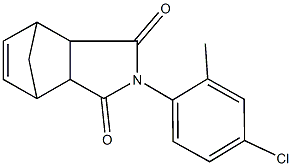4-(4-chloro-2-methylphenyl)-4-azatricyclo[5.2.1.0~2,6~]dec-8-ene-3,5-dione 结构式