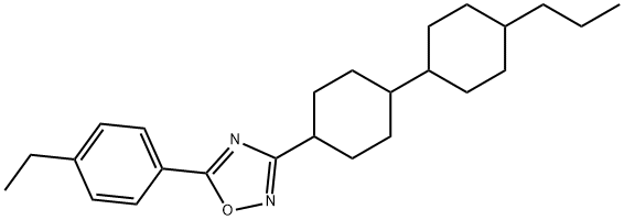 3-(1'-propyl-4,4'-bicyclohexan-1-yl)-5-(4-ethylphenyl)-1,2,4-oxadiazole 结构式