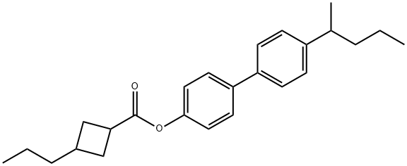 4'-(1-methylbutyl)[1,1'-biphenyl]-4-yl 3-propylcyclobutanecarboxylate,485318-59-0,结构式