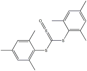 2-{[(mesitylsulfanyl)(sulfinyl)methyl]sulfanyl}-1,3,5-trimethylbenzene Struktur