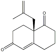 8a-(2-methyl-2-propenyl)-3,4,8,8a-tetrahydro-1,6(2H,7H)-naphthalenedione 化学構造式