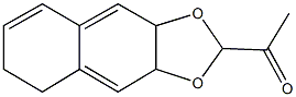 1-(3a,5,6,9a-tetrahydronaphtho[2,3-d][1,3]dioxol-2-yl)ethanone 化学構造式