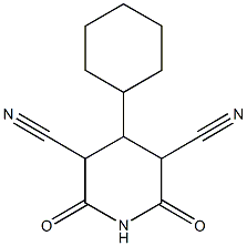 4-cyclohexyl-2,6-dioxo-3,5-piperidinedicarbonitrile|