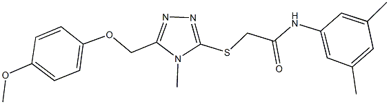 485339-71-7 N-(3,5-dimethylphenyl)-2-({5-[(4-methoxyphenoxy)methyl]-4-methyl-4H-1,2,4-triazol-3-yl}sulfanyl)acetamide