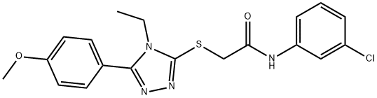 485342-50-5 N-(3-chlorophenyl)-2-{[4-ethyl-5-(4-methoxyphenyl)-4H-1,2,4-triazol-3-yl]sulfanyl}acetamide