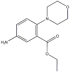 ethyl 5-amino-2-(4-morpholinyl)benzoate 结构式