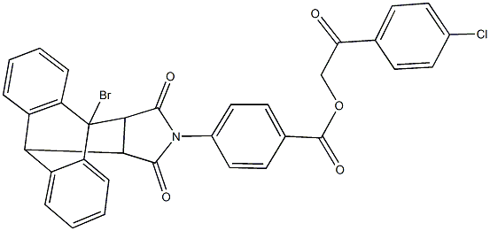 485389-19-3 2-(4-chlorophenyl)-2-oxoethyl 4-(1-bromo-16,18-dioxo-17-azapentacyclo[6.6.5.0~2,7~.0~9,14~.0~15,19~]nonadeca-2,4,6,9,11,13-hexaen-17-yl)benzoate