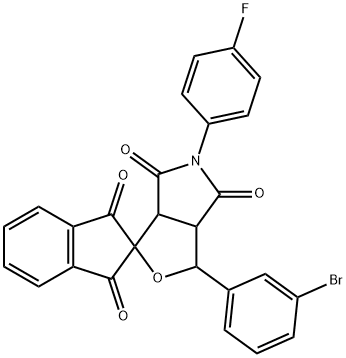 3-(3-bromophenyl)-5-(4-fluorophenyl)-4,6-dioxohexahydrospiro(1H-furo[3,4-c]pyrrole-1,2