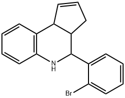 4-(2-bromophenyl)-3a,4,5,9b-tetrahydro-3H-cyclopenta[c]quinoline Structure