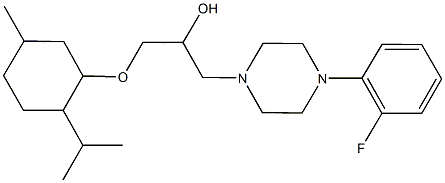 485754-45-8 1-[4-(2-fluorophenyl)-1-piperazinyl]-3-[(2-isopropyl-5-methylcyclohexyl)oxy]-2-propanol