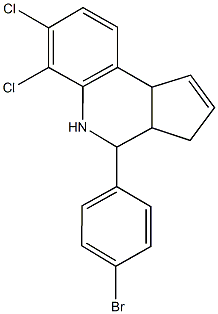 485754-63-0 4-(4-bromophenyl)-6,7-dichloro-3a,4,5,9b-tetrahydro-3H-cyclopenta[c]quinoline