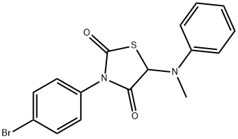 3-(4-bromophenyl)-5-(methylanilino)-1,3-thiazolidine-2,4-dione Structure