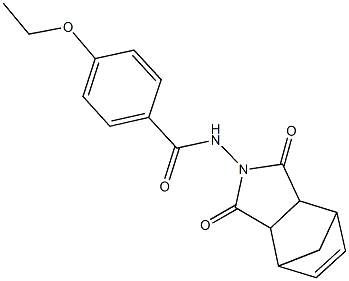 N-(3,5-dioxo-4-azatricyclo[5.2.1.0~2,6~]dec-8-en-4-yl)-4-ethoxybenzamide Struktur