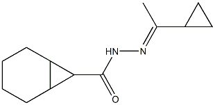 N'-(1-cyclopropylethylidene)bicyclo[4.1.0]heptane-7-carbohydrazide Struktur