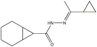 N'-(1-cyclopropylethylidene)bicyclo[4.1.0]heptane-7-carbohydrazide Structure