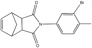 4-(3-bromo-4-methylphenyl)-4-azatricyclo[5.2.1.0~2,6~]dec-8-ene-3,5-dione Struktur