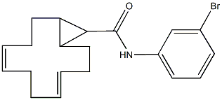 N-(3-bromophenyl)bicyclo[10.1.0]trideca-4,8-diene-13-carboxamide 结构式