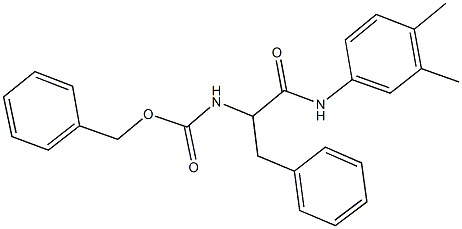 benzyl 1-benzyl-2-(3,4-dimethylanilino)-2-oxoethylcarbamate,485828-44-2,结构式