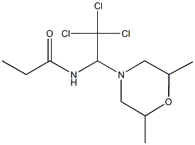 N-[2,2,2-trichloro-1-(2,6-dimethyl-4-morpholinyl)ethyl]propanamide|