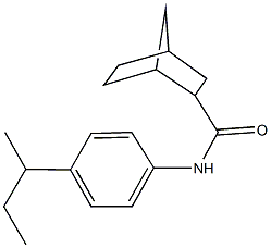 N-(4-sec-butylphenyl)bicyclo[2.2.1]heptane-2-carboxamide,485828-96-4,结构式