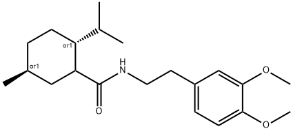 N-[2-(3,4-dimethoxyphenyl)ethyl]-2-isopropyl-5-methylcyclohexanecarboxamide,485829-96-7,结构式
