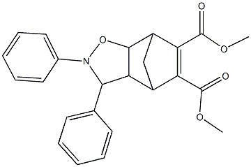 dimethyl 4,5-diphenyl-3-oxa-4-azatricyclo[5.2.1.0~2,6~]dec-8-ene-8,9-dicarboxylate Structure