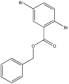 benzyl 2,5-dibromobenzoate Struktur
