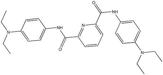 N~2~,N~6~-bis[4-(diethylamino)phenyl]pyridine-2,6-dicarboxamide Structure