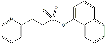 1-naphthyl 2-pyridin-2-ylethanesulfonate Structure