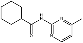 N-(4-methyl-2-pyrimidinyl)cyclohexanecarboxamide Struktur