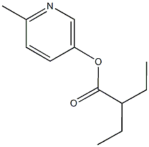 6-methyl-3-pyridinyl 2-ethylbutanoate Struktur