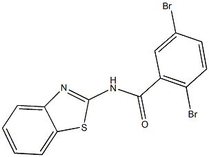 N-(1,3-benzothiazol-2-yl)-2,5-dibromobenzamide Structure