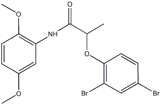 486441-63-8 2-(2,4-dibromophenoxy)-N-(2,5-dimethoxyphenyl)propanamide