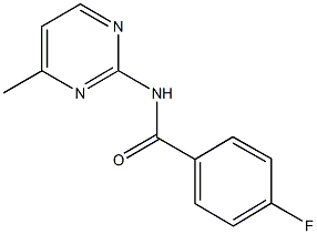 4-fluoro-N-(4-methyl-2-pyrimidinyl)benzamide Struktur