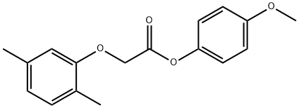 4-methoxyphenyl (2,5-dimethylphenoxy)acetate Structure