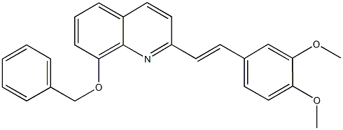 8-(benzyloxy)-2-[2-(3,4-dimethoxyphenyl)vinyl]quinoline Structure