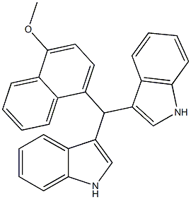 4-[di(1H-indol-3-yl)methyl]-1-naphthyl methyl ether|