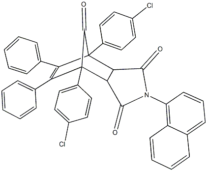 1,7-bis(4-chlorophenyl)-4-(1-naphthyl)-8,9-diphenyl-4-azatricyclo[5.2.1.0~2,6~]dec-8-ene-3,5,10-trione|