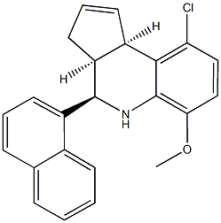 9-chloro-4-(1-naphthyl)-3a,4,5,9b-tetrahydro-3H-cyclopenta[c]quinolin-6-yl methyl ether,486990-62-9,结构式