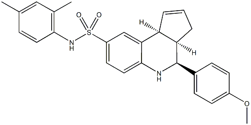 N-(2,4-dimethylphenyl)-4-(4-methoxyphenyl)-3a,4,5,9b-tetrahydro-3H-cyclopenta[c]quinoline-8-sulfonamide Structure