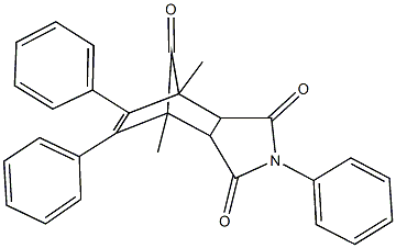 1,7-dimethyl-4,8,9-triphenyl-4-azatricyclo[5.2.1.0~2,6~]dec-8-ene-3,5,10-trione,486992-26-1,结构式