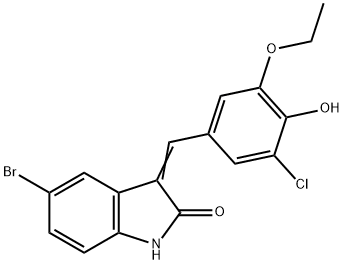 486993-03-7 5-bromo-3-(3-chloro-5-ethoxy-4-hydroxybenzylidene)-1,3-dihydro-2H-indol-2-one