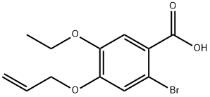 4-(烯丙氧基)-2-溴-5-乙氧基苯甲酸, 486994-79-0, 结构式