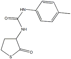 N-(4-methylphenyl)-N'-(2-oxotetrahydro-3-thienyl)urea Structure