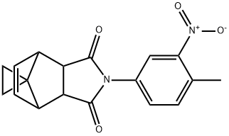 4-(4-methyl-3-nitrophenyl)-3,5-dioxo-4-azatricyclo[5.2.1.0~2,6~]dec-8-ene-10-spiro-1'-cyclopropane Struktur